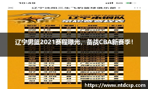 辽宁男篮2021赛程曝光，备战CBA新赛季！